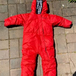 Columbia down filled snowsuit bunting suit 18-24 months